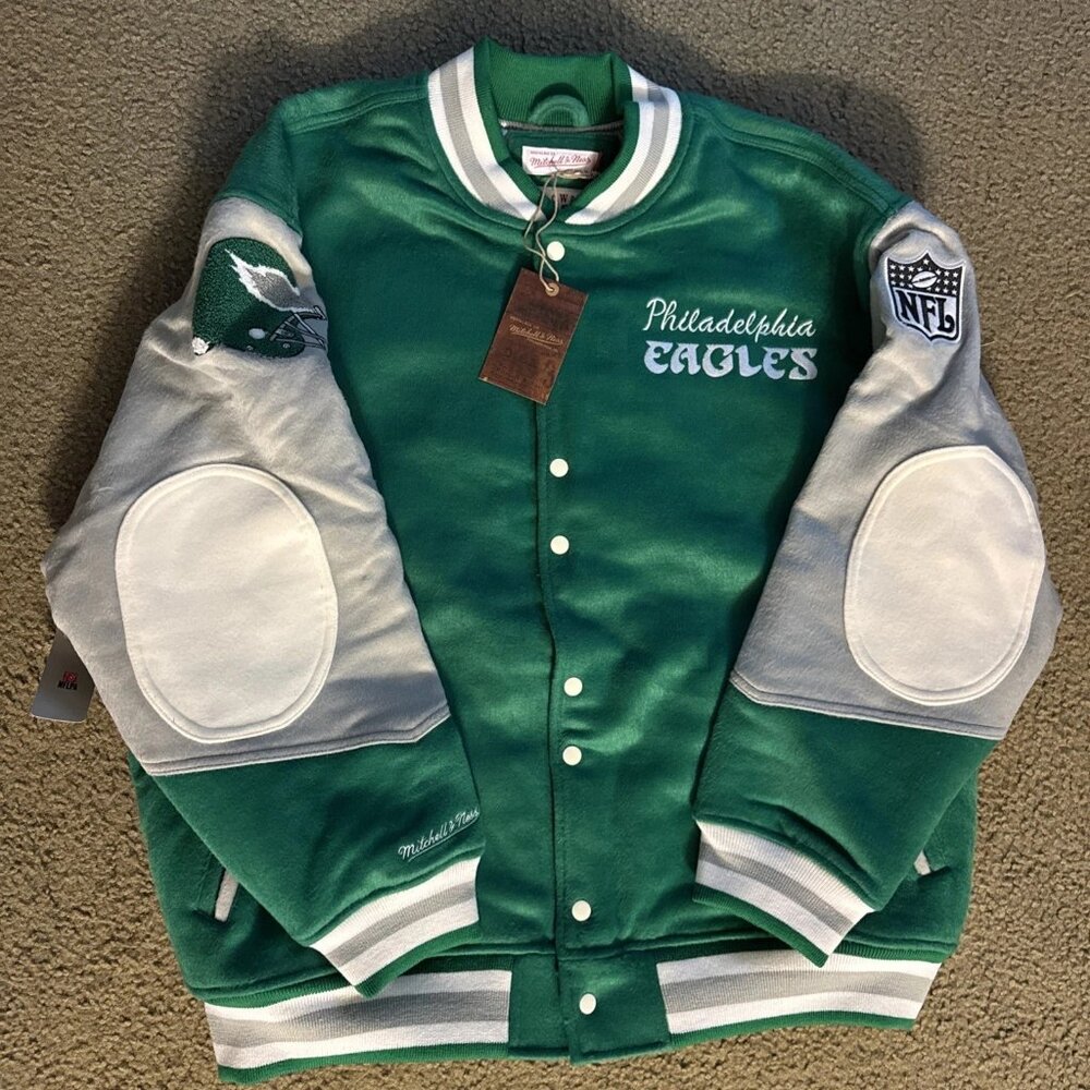 Mitchell & Ness Philadelphia Eagles “Kelly Green” Jacket Size XS, S, M, L & XL